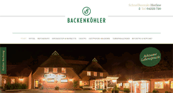 Desktop Screenshot of hotel-backenkoehler.de